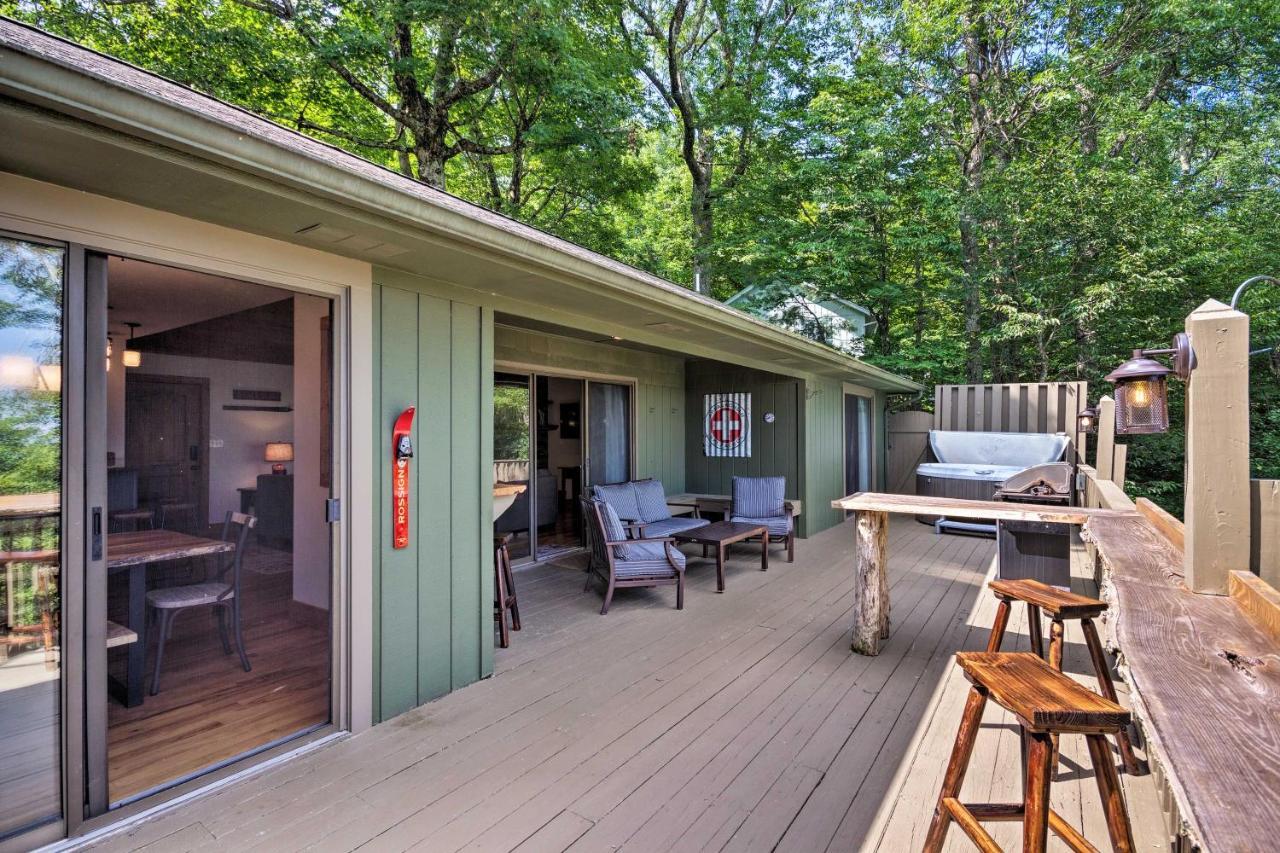 Cabin With Hot Tub And Mountain Views Less Than 5 Mi To Boone Блоуинг-Рок Экстерьер фото
