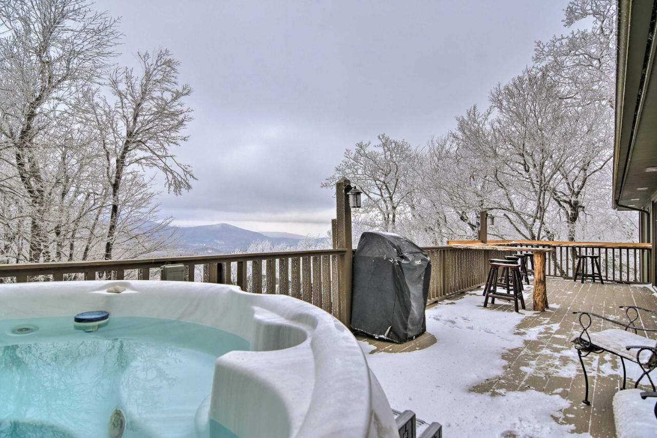 Cabin With Hot Tub And Mountain Views Less Than 5 Mi To Boone Блоуинг-Рок Экстерьер фото